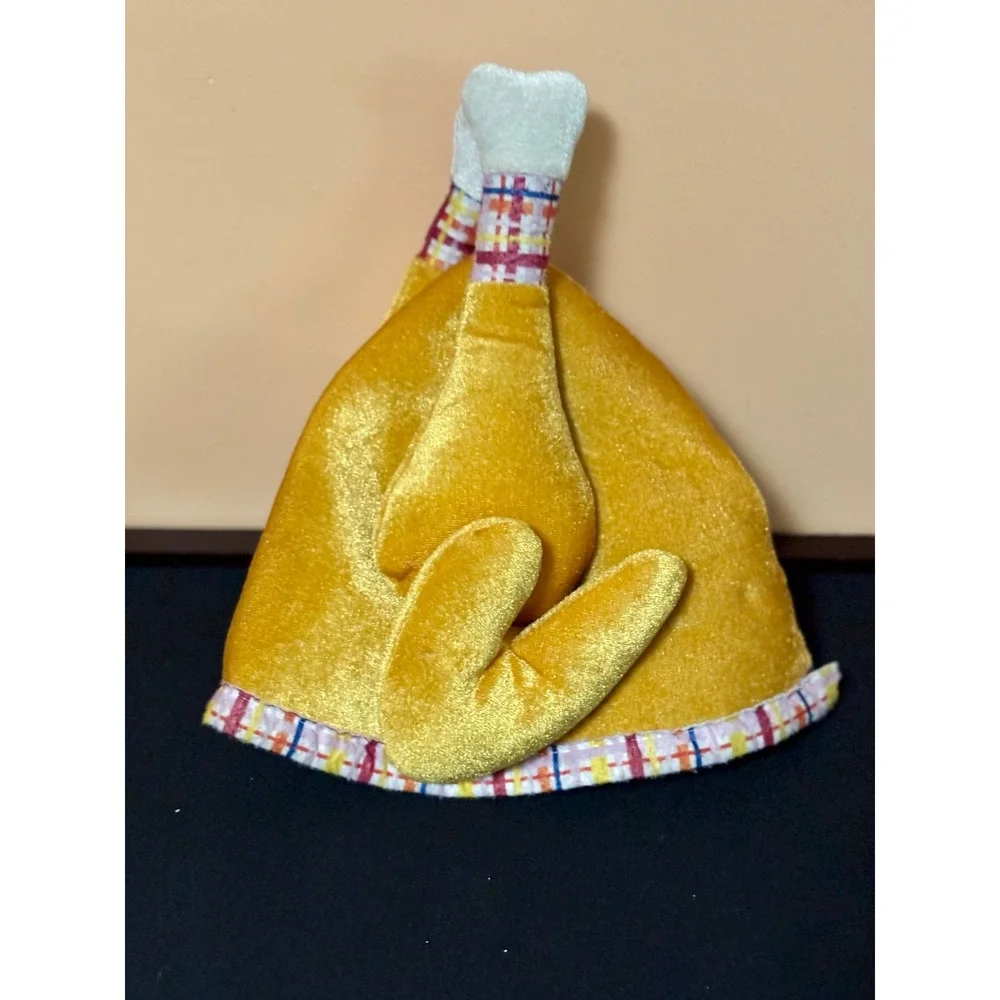 Packed Party Roasted Turkey Plush Hat Thanksgiving Costume Novelty Halloween